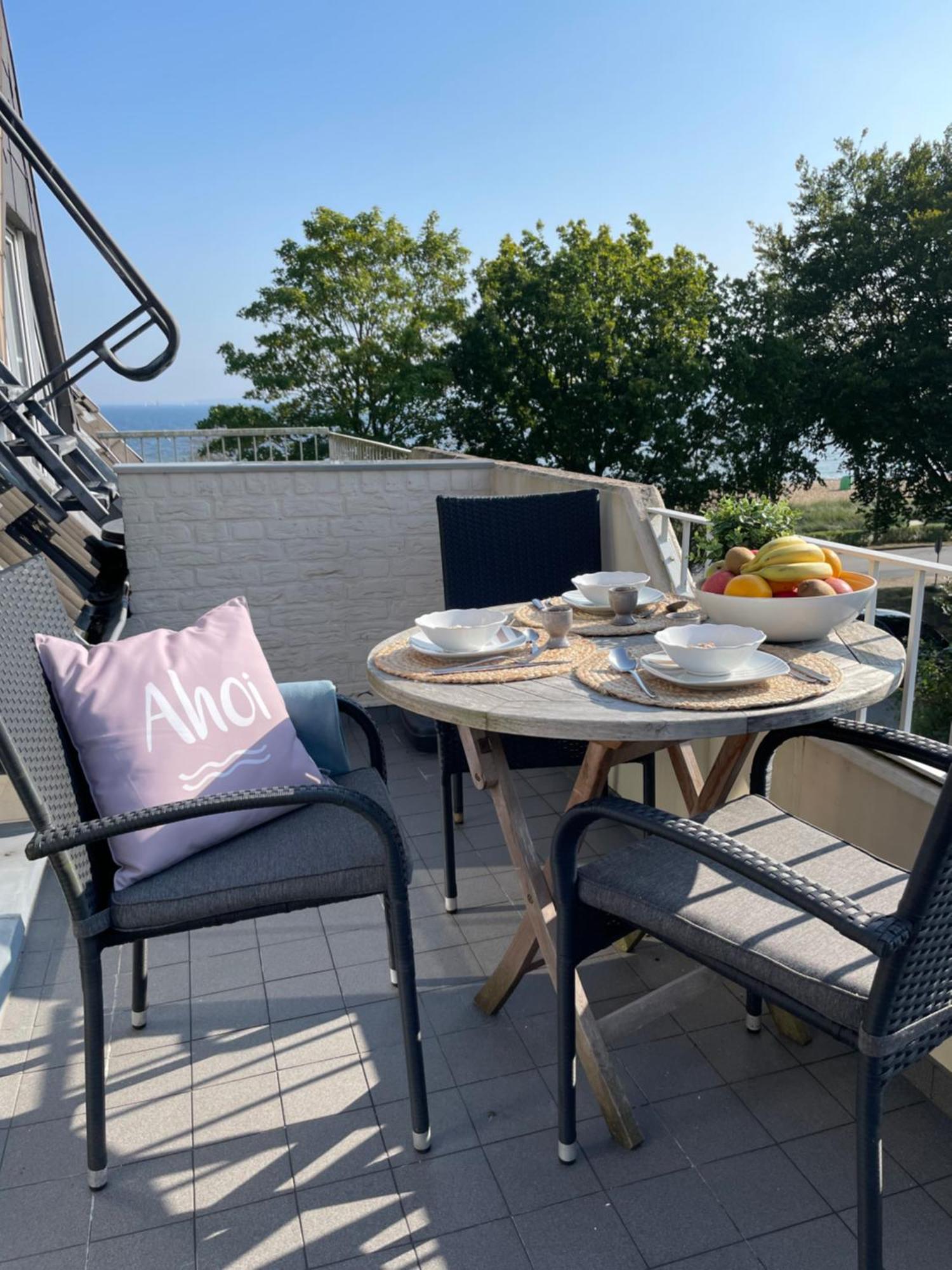 Strandliebe - Beach Apartment Mit Meerblick Harrislee Exteriör bild